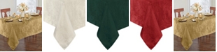 Elrene Elrene Poinsettia Jacquard Holiday Tablecloth - 60" x 144"